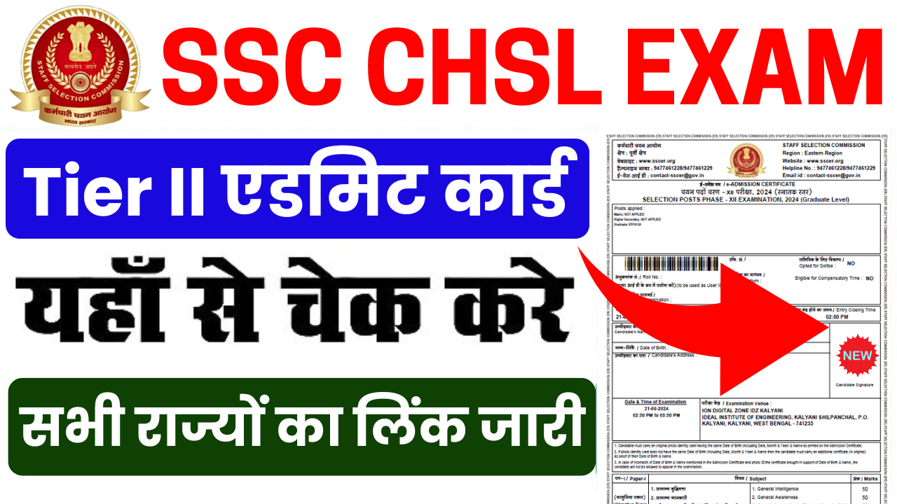 SSC CHSL Tier 2 Admit Card 2024