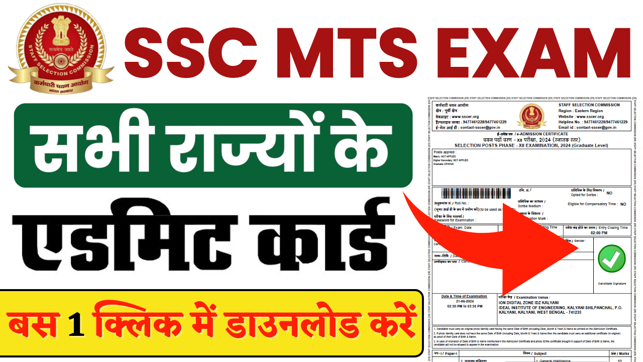 SSC MTS Admit Card 2024