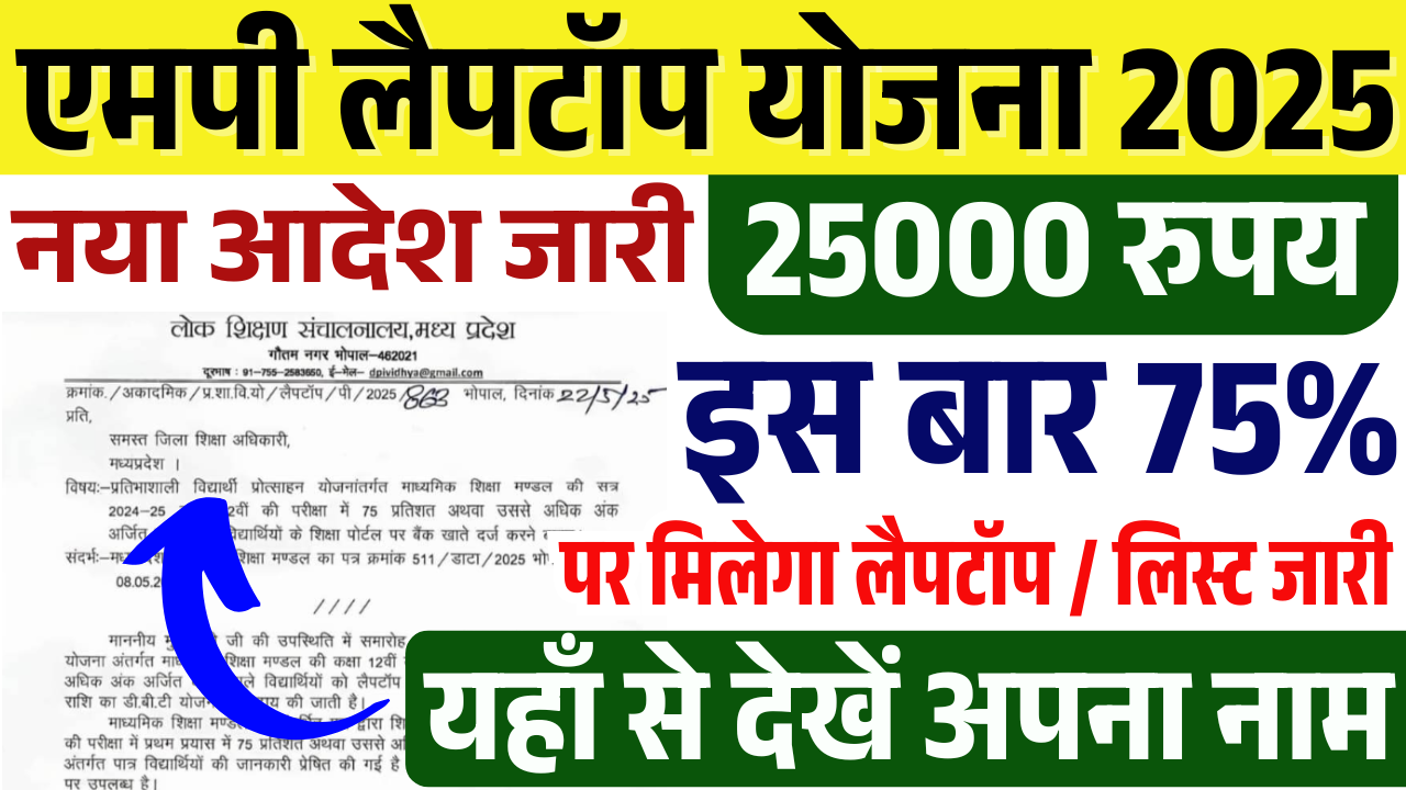MP Board Laptop Yojana 2025